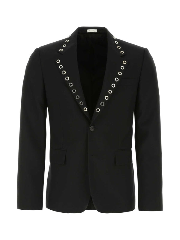 Alexander Mcqueen Black Tailored Jackets