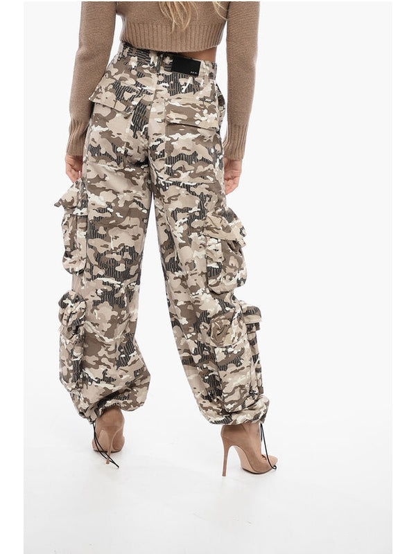 Camouflage Pattern Cotton Cargo Pants