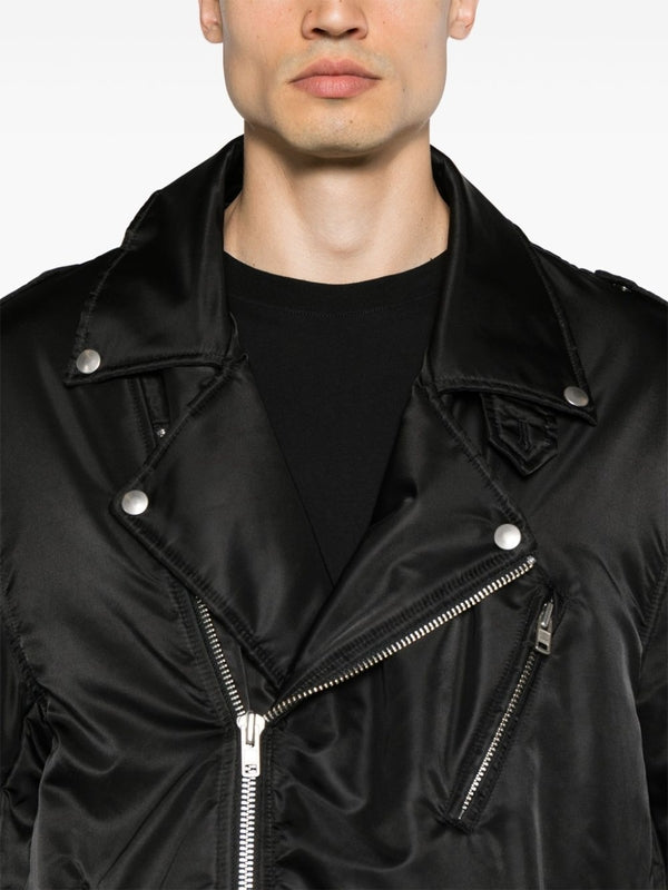Mm6 Maison Margiela Black Biker Jacket