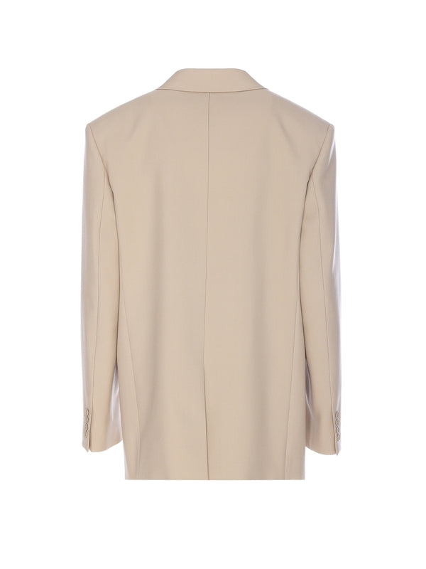 Wool Single Breasted Tailored Jacket