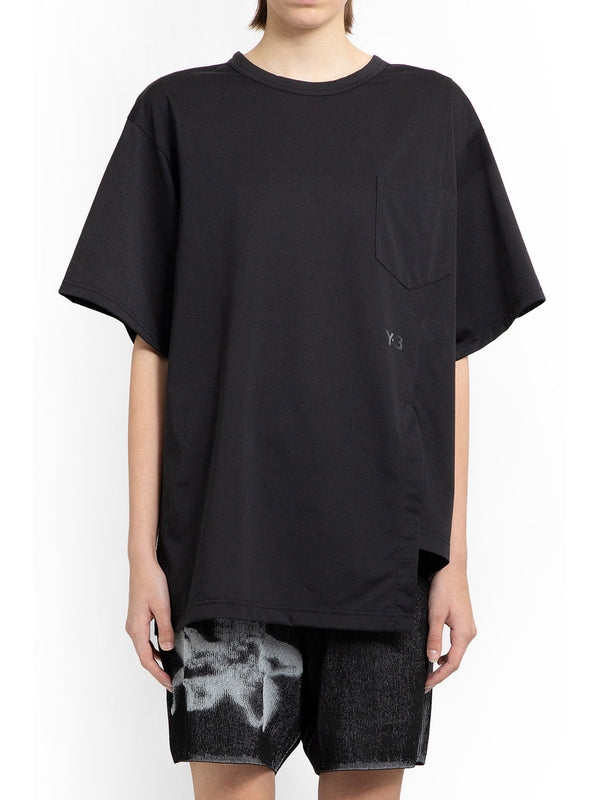 Y-3 - SHORT SLEEVES  IN4377 Black Half Sleeve - Jente