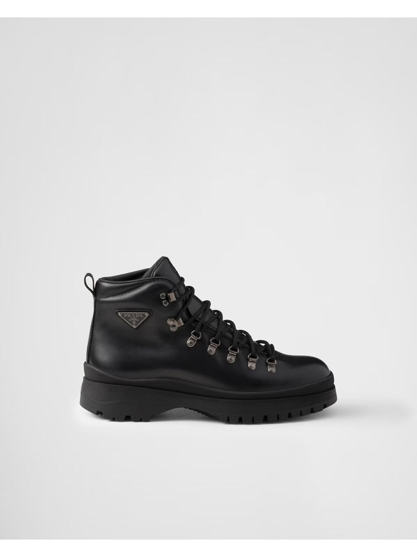 Prada Black Lace-Up Boots