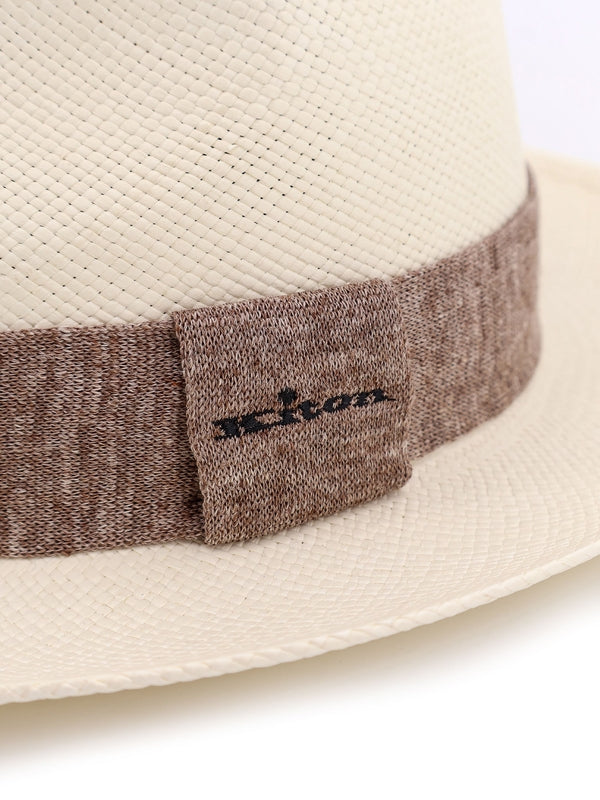 Logo Band Straw Fedora