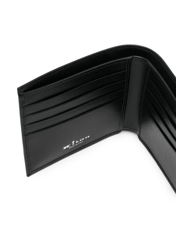 Logo Leather Bi-Fold Wallet