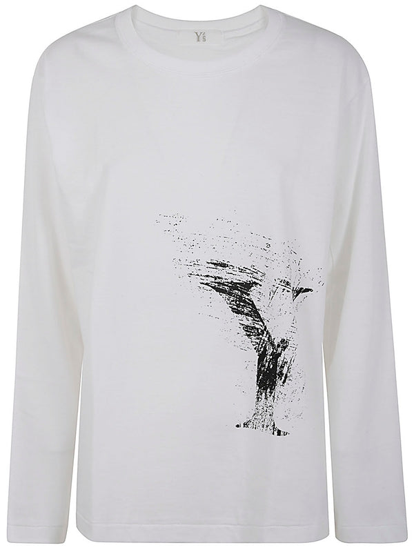 Yohji Yamamoto White Long Sleeve Top