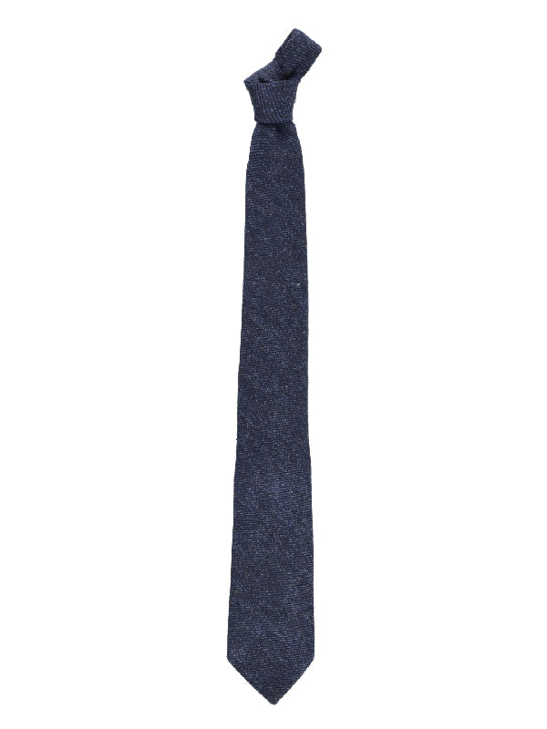 Navy Wool Necktie