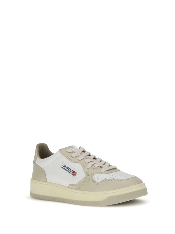 Autry Beige Low Top Sneakers
