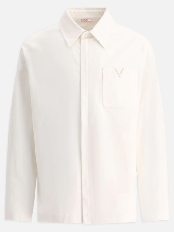 V Logo Pocket Detail Shirt