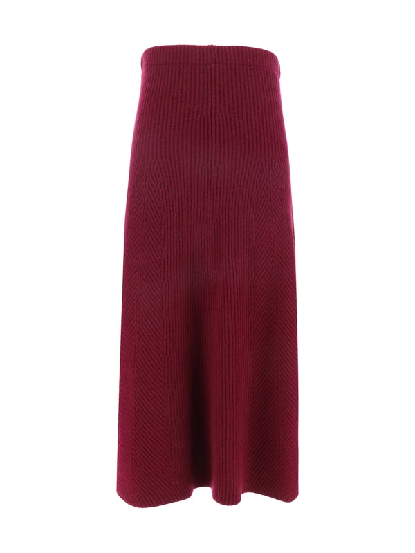 Cashmere Wool Knit Skirt