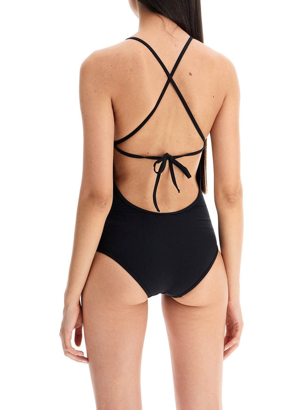 Backless Halterneck One-piece Swimsuit