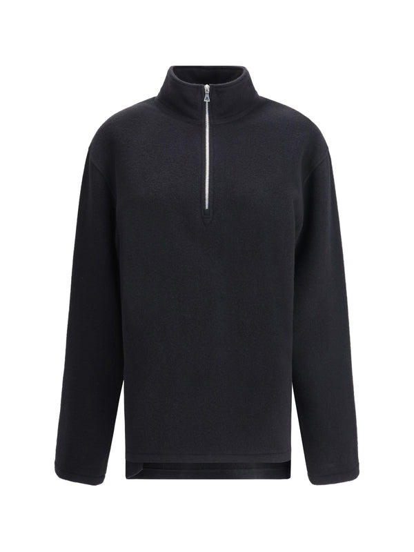 Half Zip-up Wool Knitted