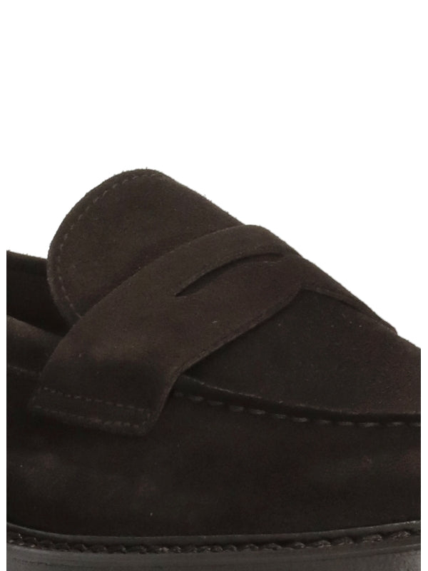 Brown Suede Loafers