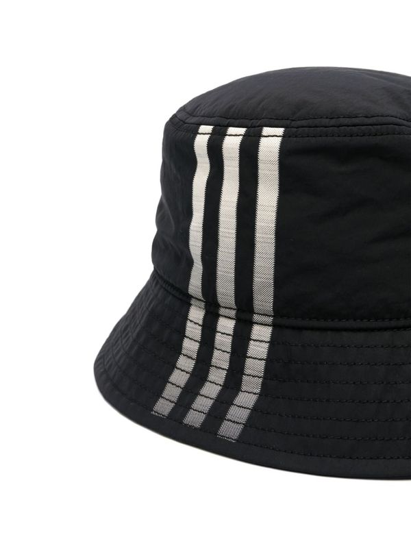 Logo Stripe Nylon Bucket Hat