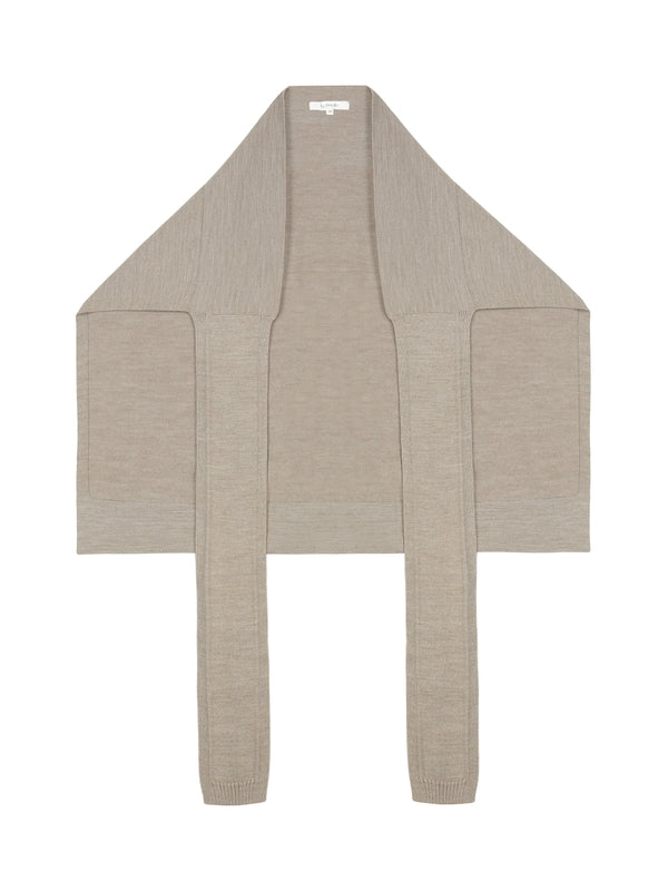 Wool Blend Beige Scarf