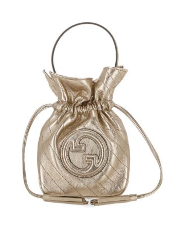 Blondie Metallic Mini Bucket Bag