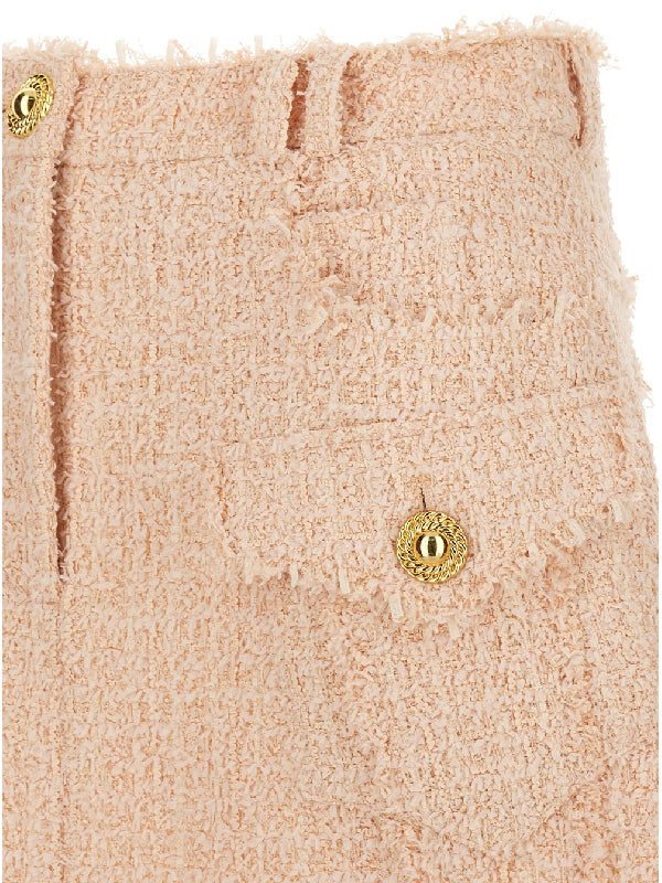 Western Tweed Mini Skirt