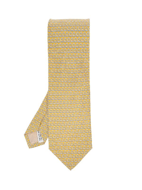 Gancini
  Pattern Printing Silk Tie