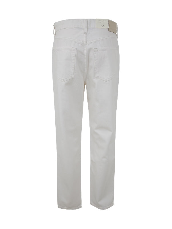 Devi White Cotton Pants