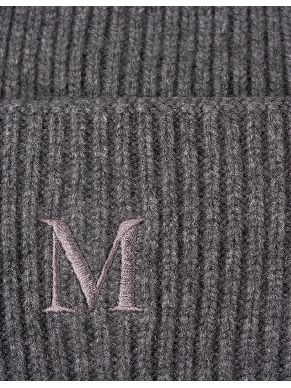 Logo Embroidered Cashmere Beanie