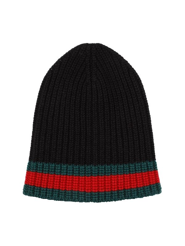 Web Trim Wool Beanie