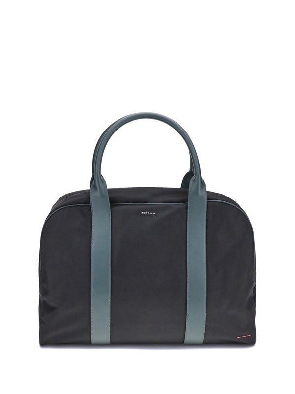 Kiton Black Boston Bags