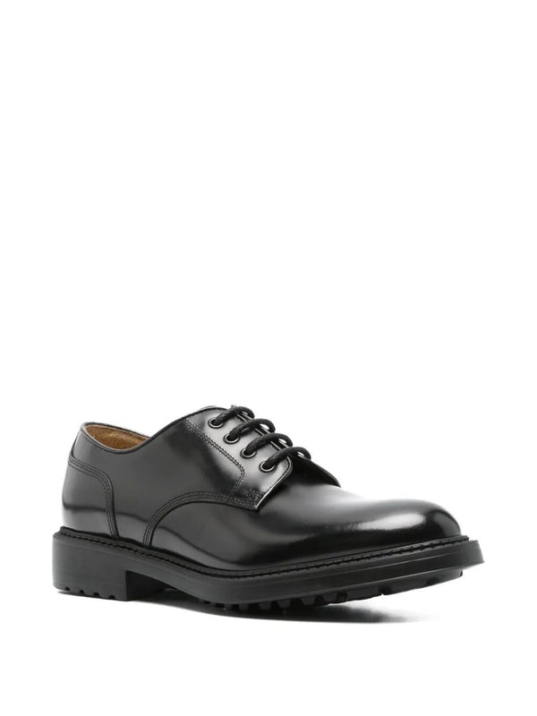 Ducals Black Lace-Up Shoes