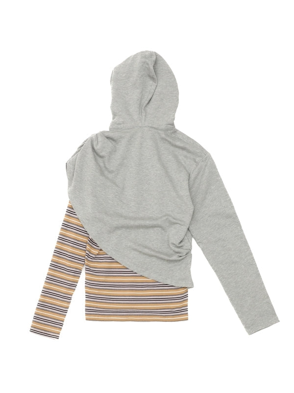 LIFTED Drape Layered Hood Shirt