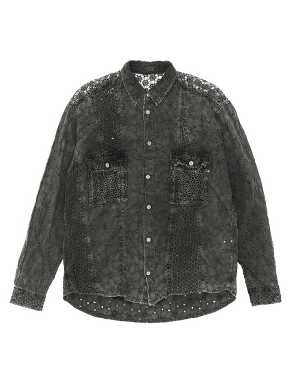 Vintage-Effect Lace Shirt