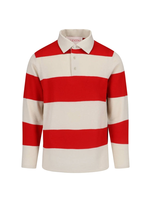 Back Logo Stripe Polo Shirt