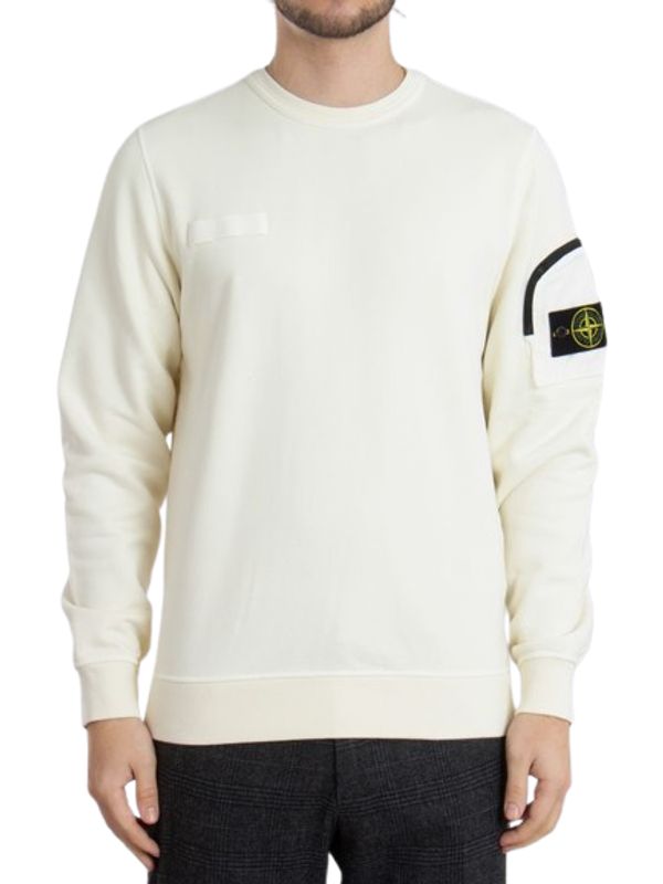 Wappen Patch Zipper Pocket Cotton Sweatshirt