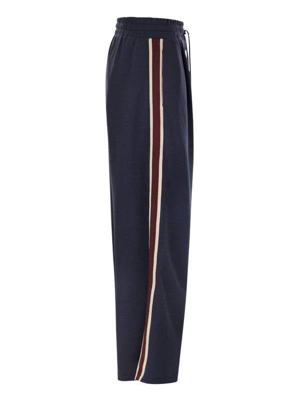 Marsala Side Stripe Track Pants