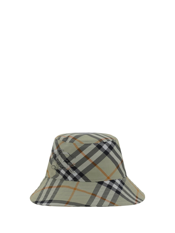 EKD Embroidery Check Pattern Bucket Hat