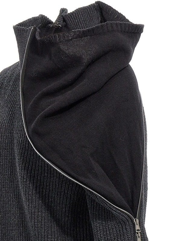 Y/PROJECT - High Neck
  Zipper Insert Knit - Jente