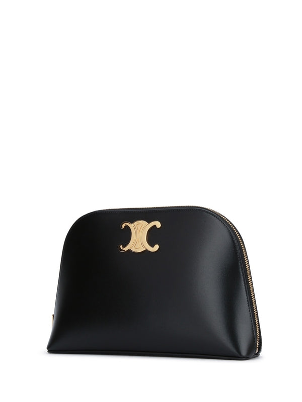Celine Triomphe Black Clutch Bag
