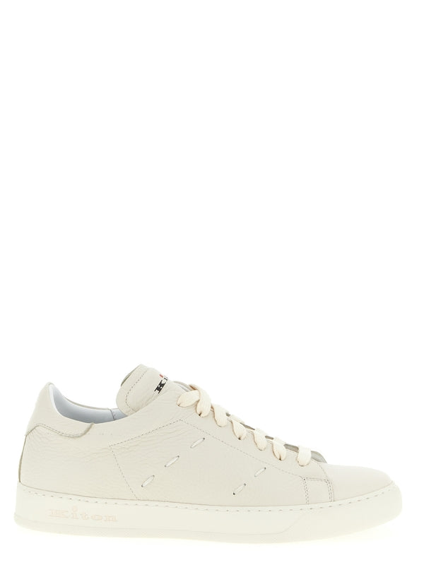 Kiton White Low Top Sneakers