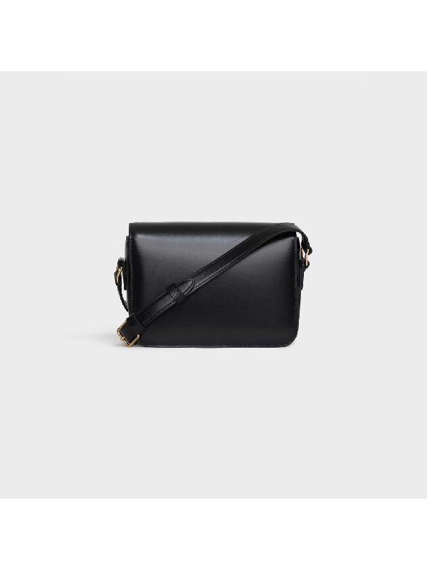 Triomphe Tin Leather Shoulder Bag