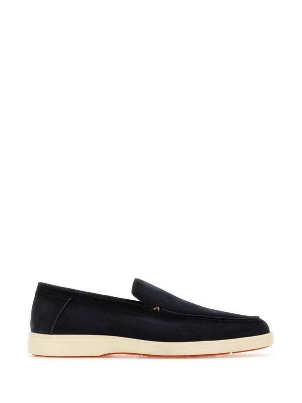 Round Toe Suede Loafers