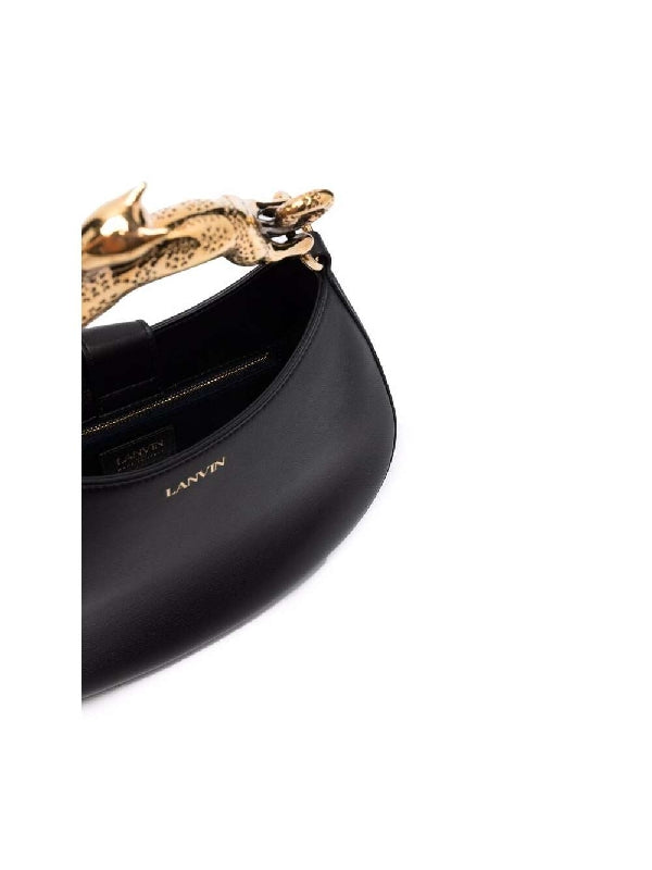 Cat Handle Leather Tote Bag