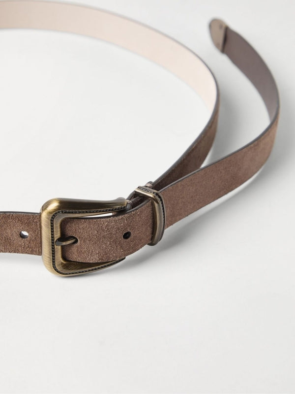 Buckle Detail Leather Belt