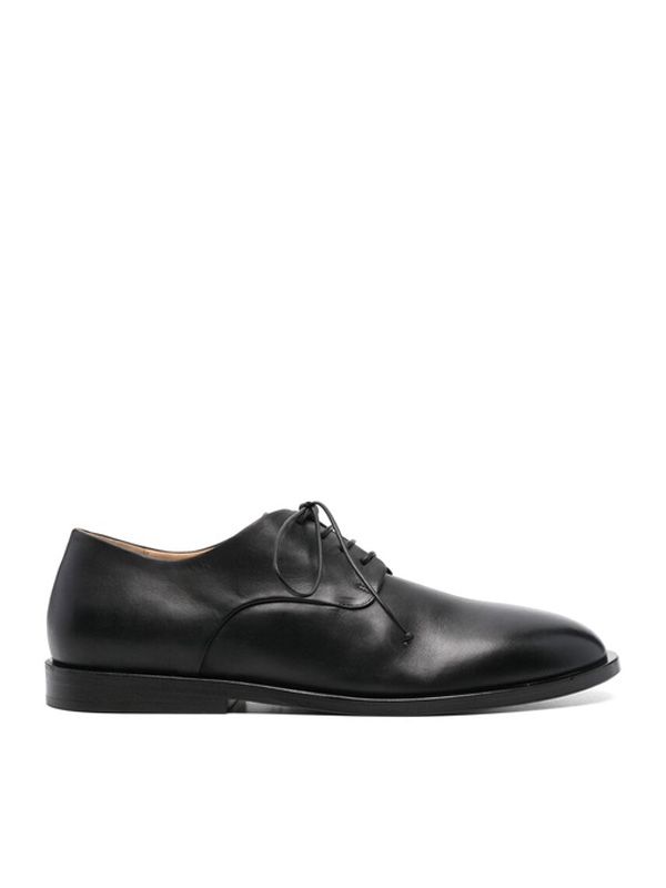 Black Calfskin Lace-Up Shoes