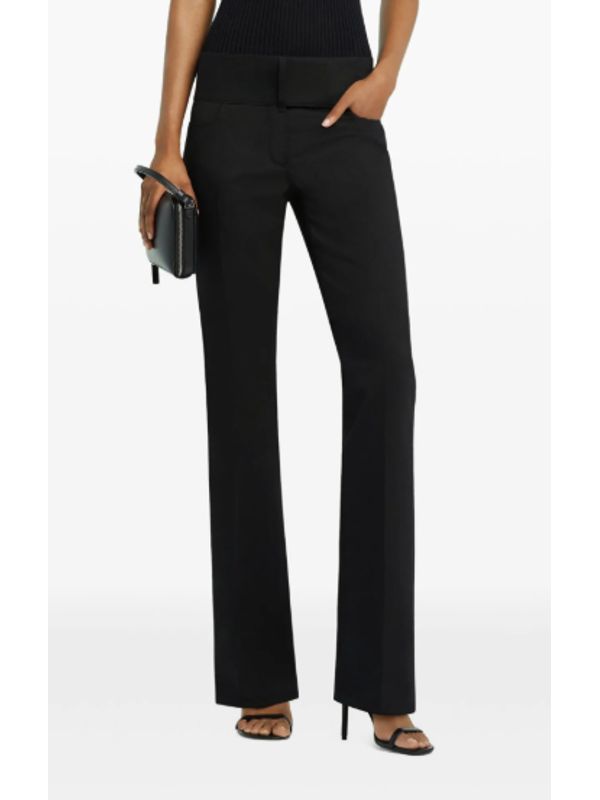 Bootcut Cotton Blend Pants