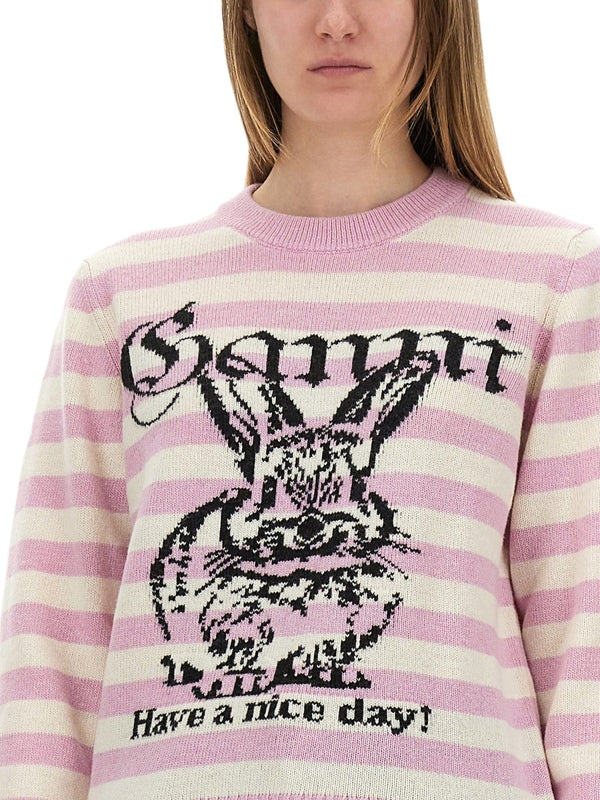 Bunny Logo Jacquard Knit