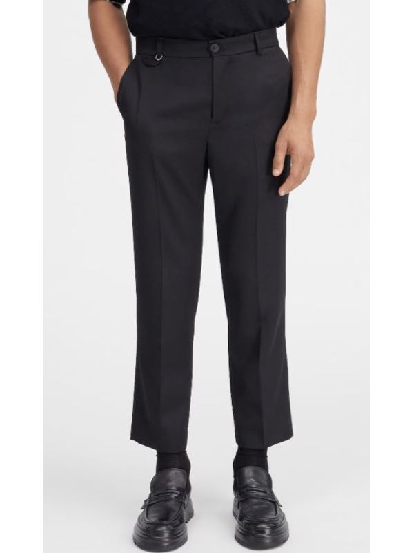 Crop Wool Tailored Pants