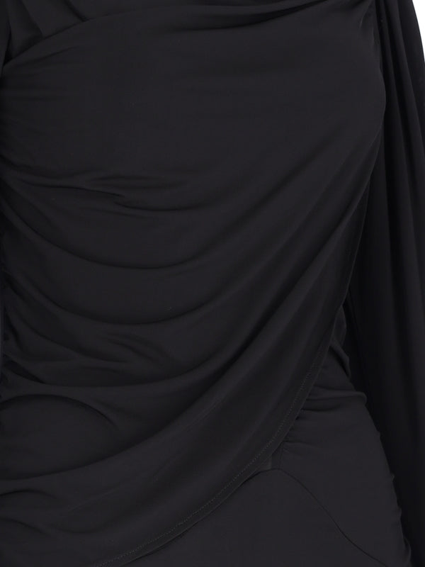 Melinda Drape Asymmetric Dress