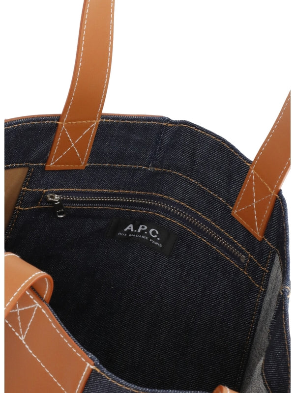 Axel N/s Canvas Leather Tote Bag