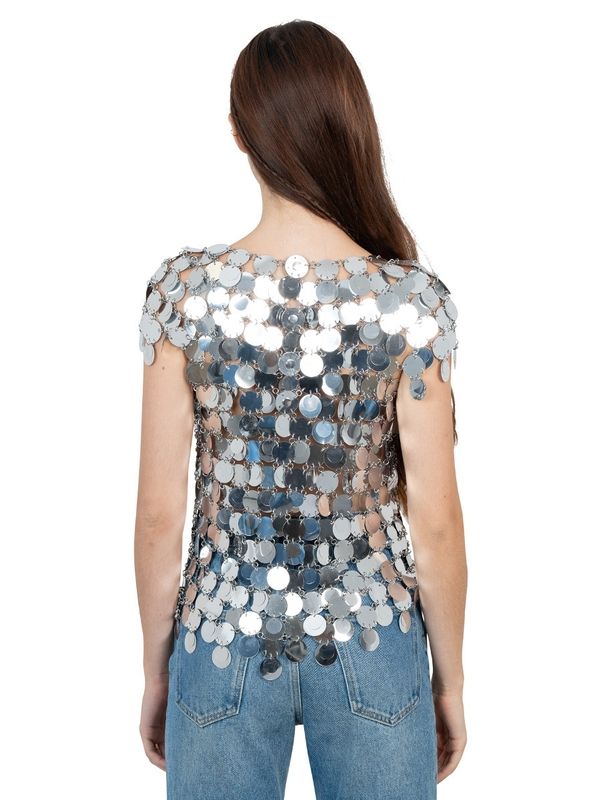 Allover Sequin Embellished Short-sleeve T-shirt