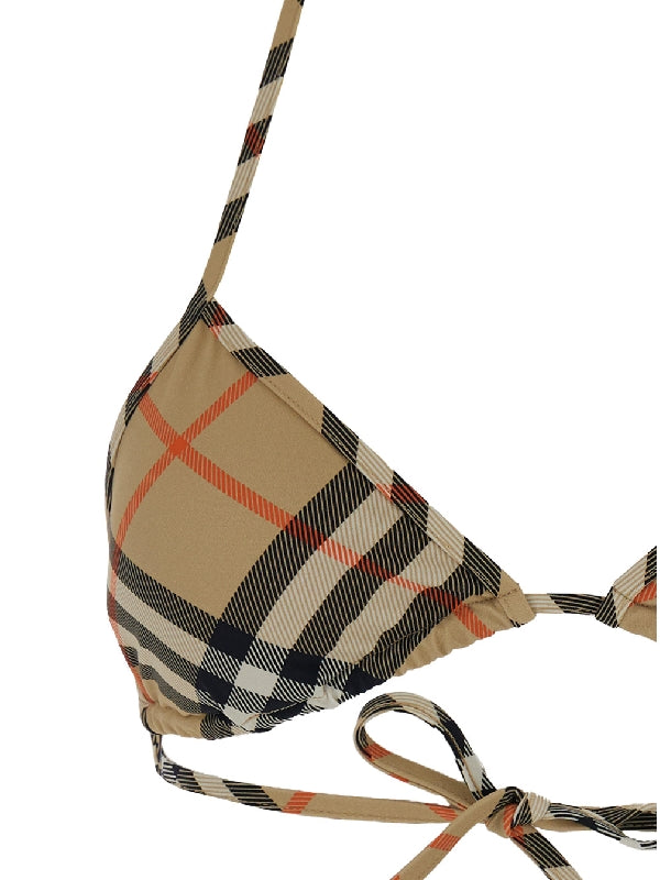 Vintage Check Bikini Top