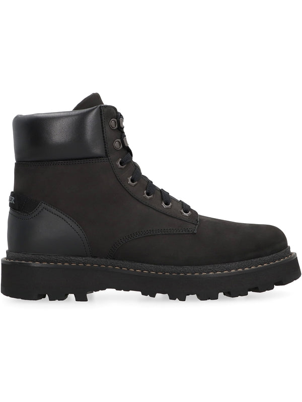 Peca Track Leather Lace-Up Boots