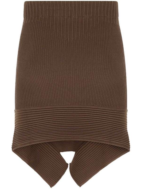 Cutout Detail Knit Skirt