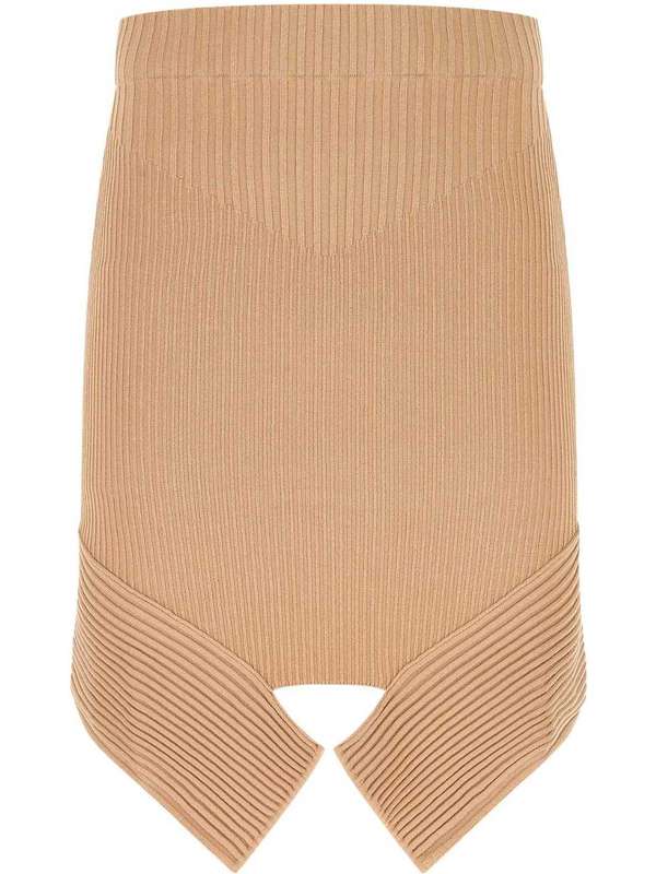 Cutout Detail Knit Skirt